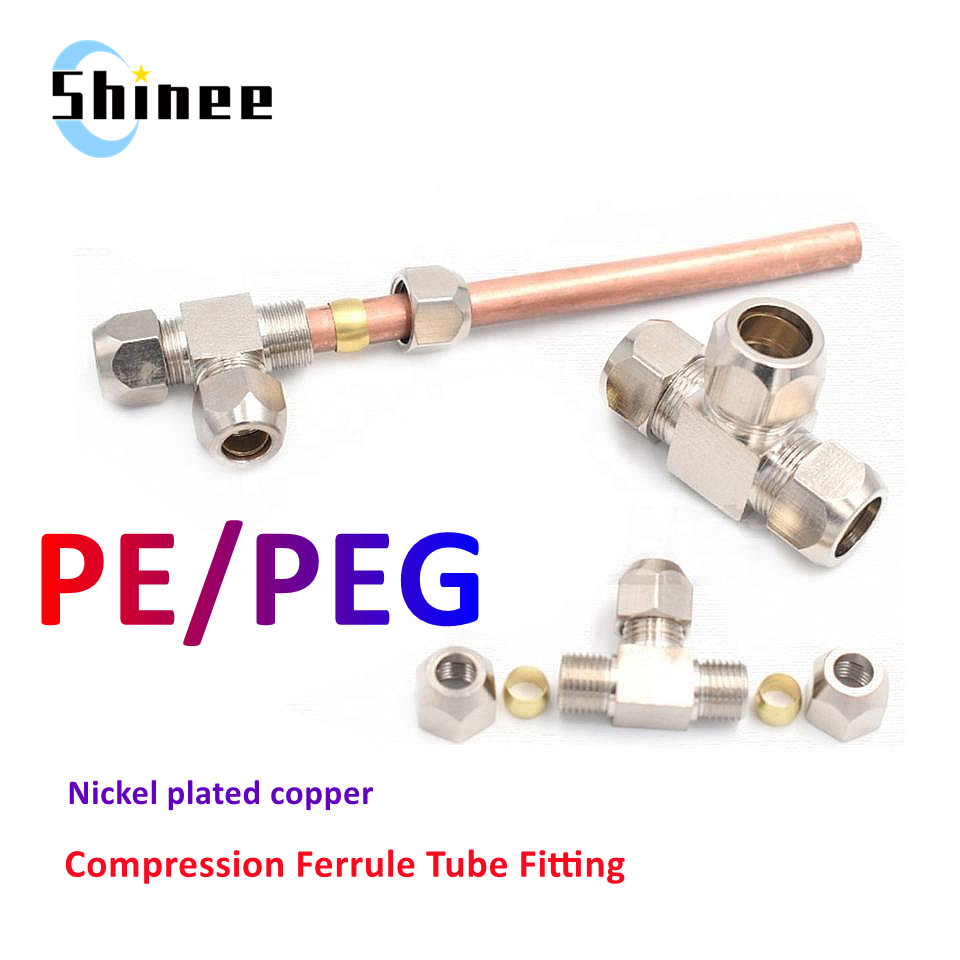 Compression Fitting Brass - 1PCS Pneumatic Fittings Brass T Type