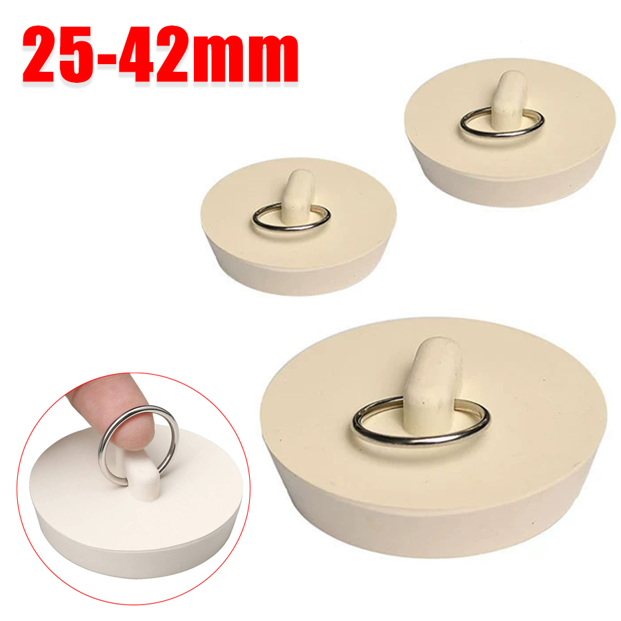 Drain Pipe Clip - 1pcs Rubber Round Tub Stopper 25-42mm