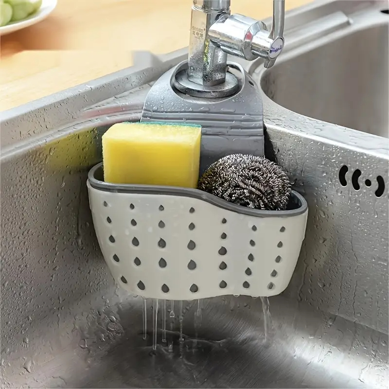 Silicone Tap Washer - Kitchen Sink Hanging Draining Basket Adjustable