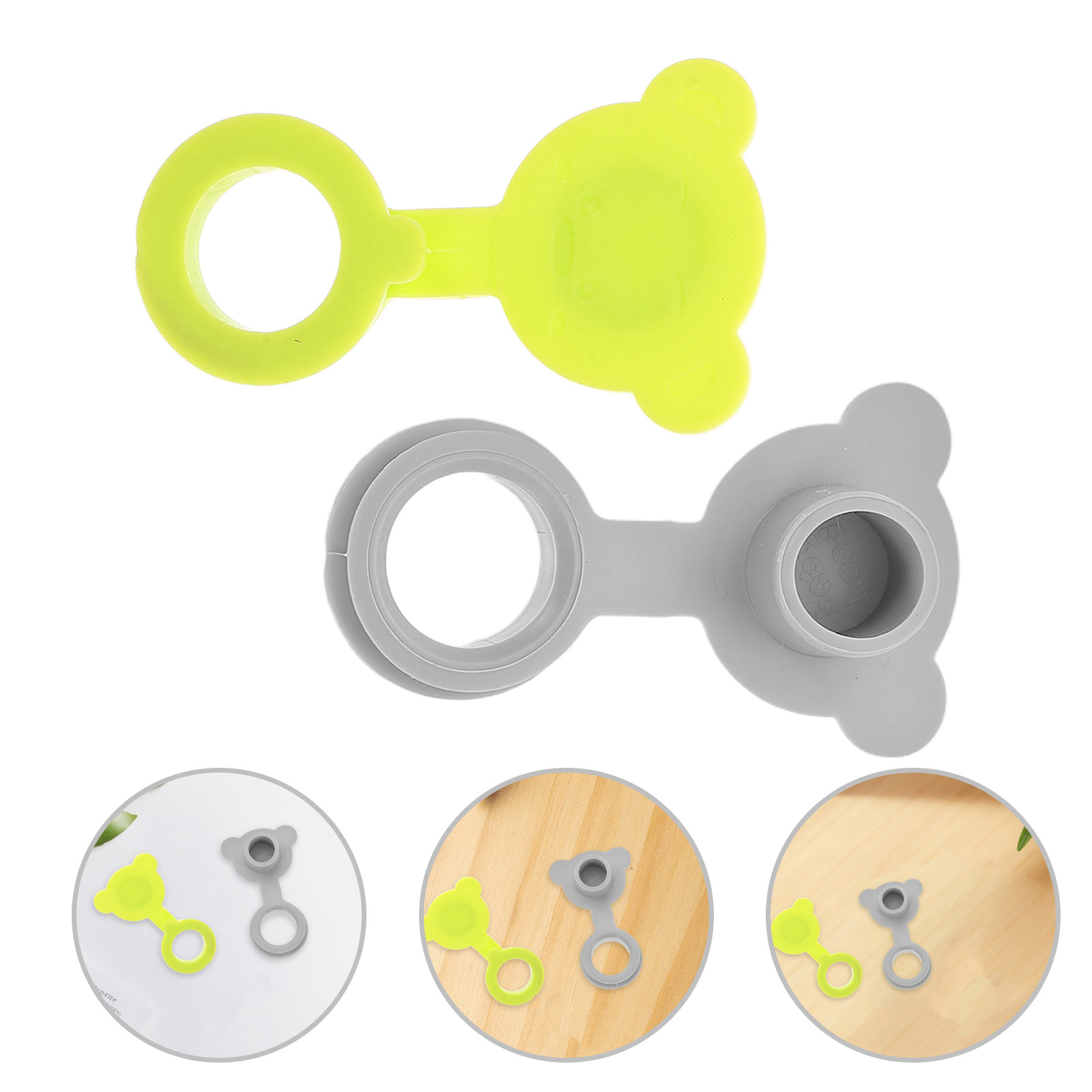 Drain Pipe Clip - 2Pcs Bath Drain Stopper - Soft