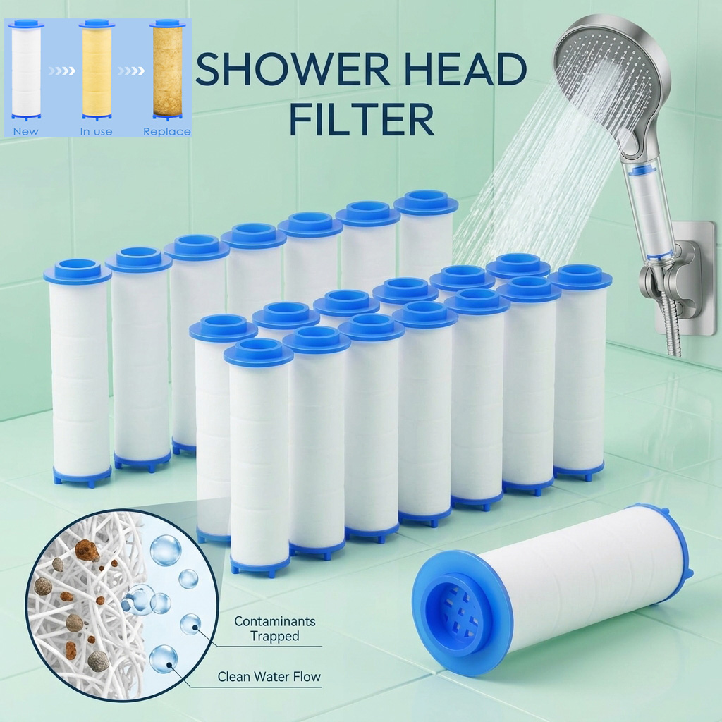 Shower Valve Cartridge - 20Pcs Replacement Shower Filter Cartridge shower