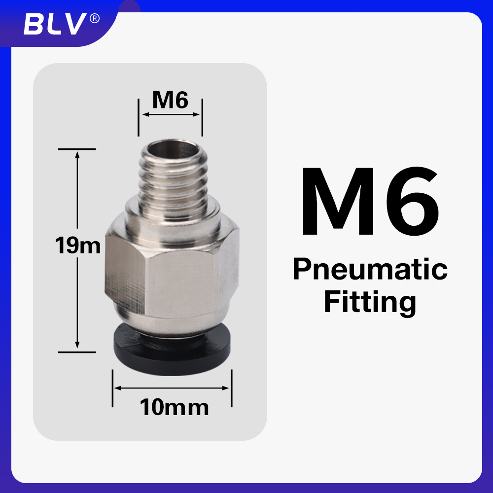 Ptfe Tape Thread - BLV® Pneumatic Fitting G1/8' / M6