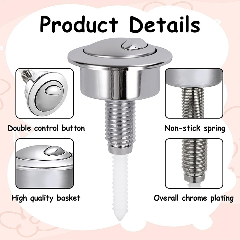 Dual Flush Toilet Button Flush - огляд і ціна Toilet Fill Valve
