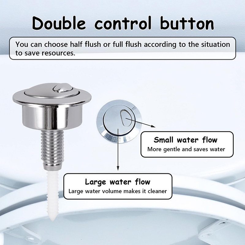 Dual Flush Toilet Button Flush - огляд і ціна Toilet Fill Valve