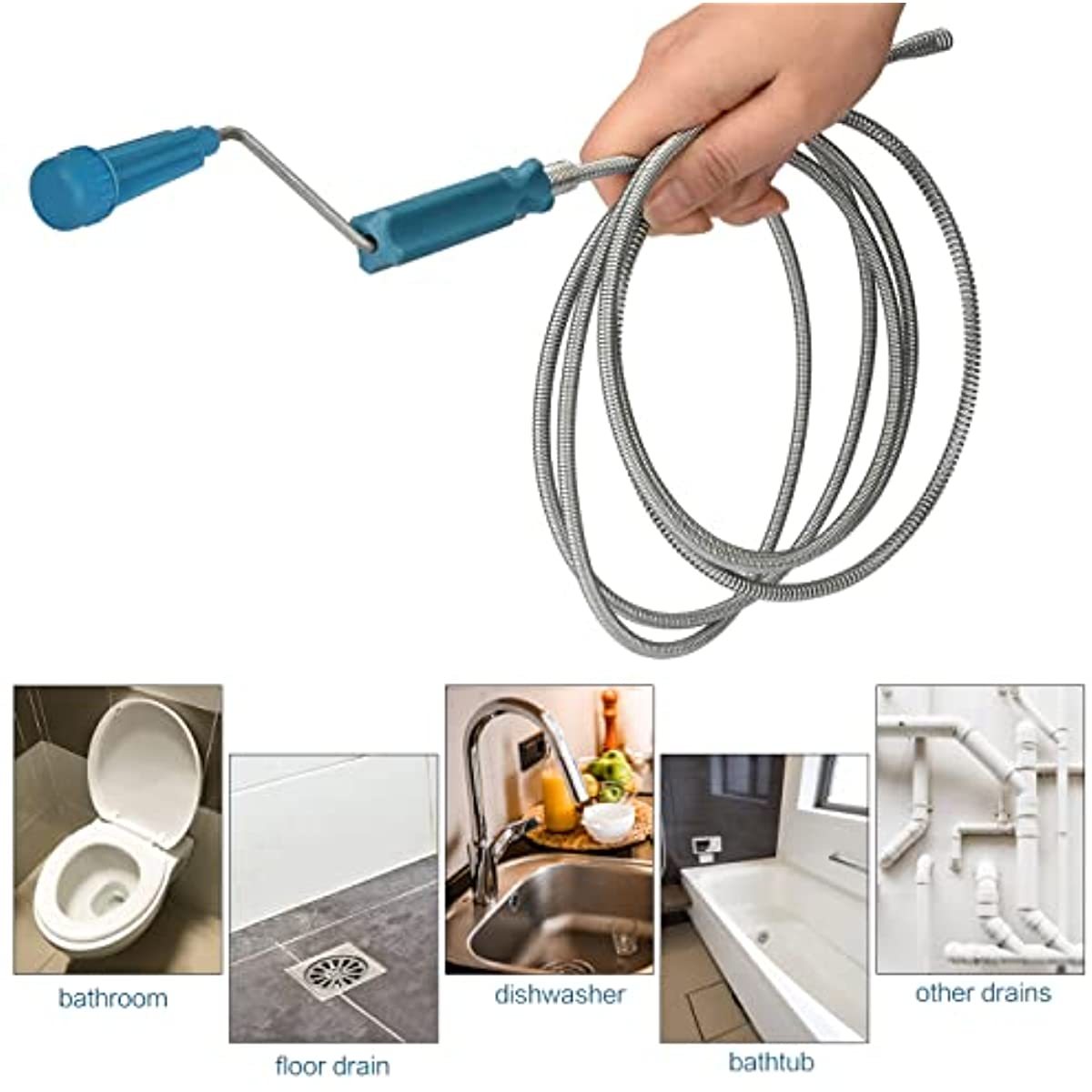 Telescopic Handle Flexible Ste - огляд і ціна Drain Snake Flexible