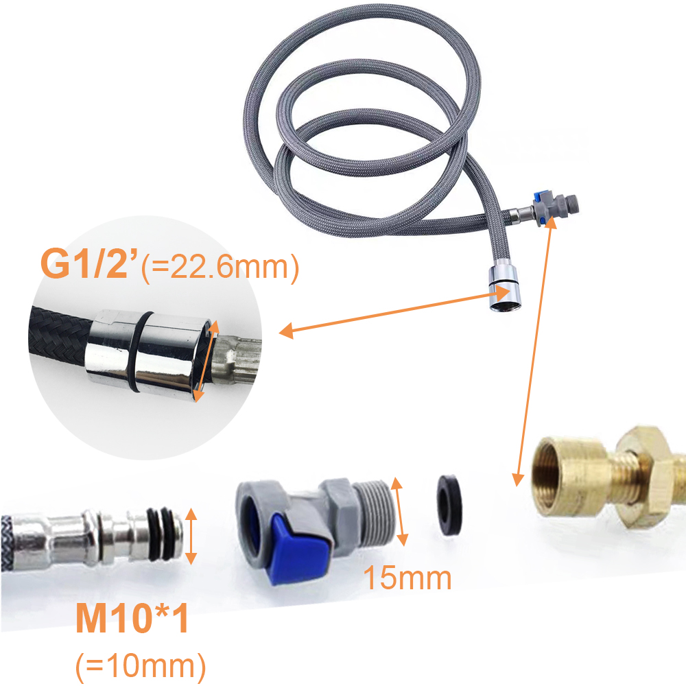 Kitchen Faucet Hose Replacemen - огляд і ціна Flexible Hose Braided