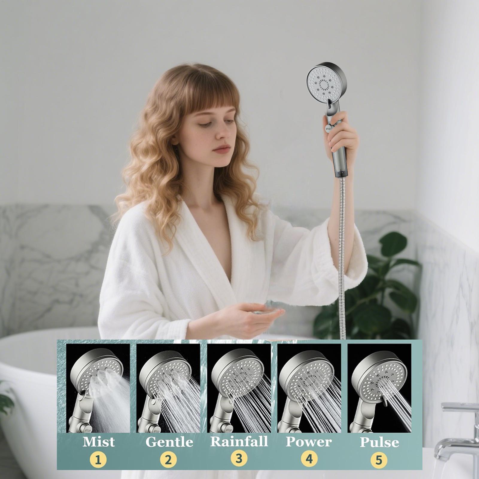 New Shower Head 5 Modes Filter - огляд і ціна Silicone Tap Washer