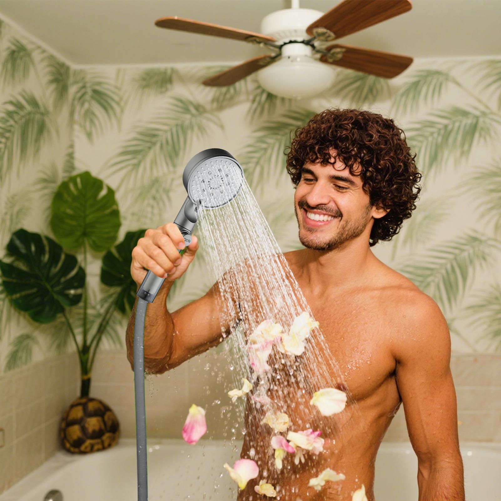 New Shower Head 5 Modes Filter - огляд і ціна Silicone Tap Washer