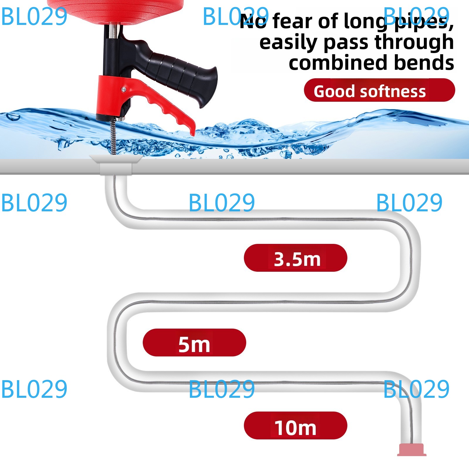 Professional Drain Snake Auger - огляд і ціна Drain Snake Flexible