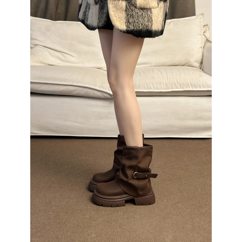 Women's Thick Bottom Boots Bri - огляд і ціна Pipe Bending Spring