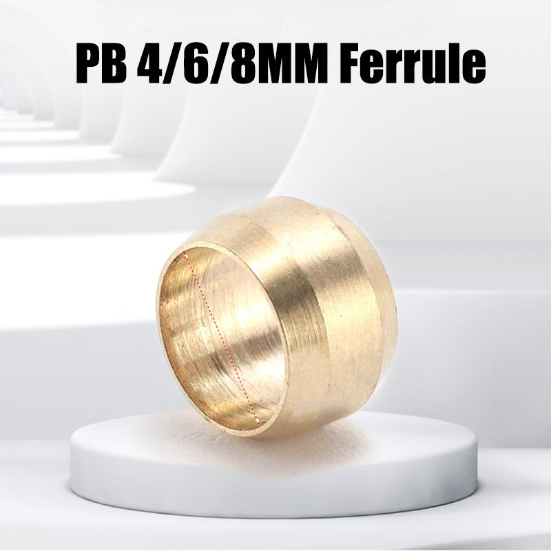 100PCS Brass Ferrule Sleeve Fe - огляд і ціна Compression Fitting Brass