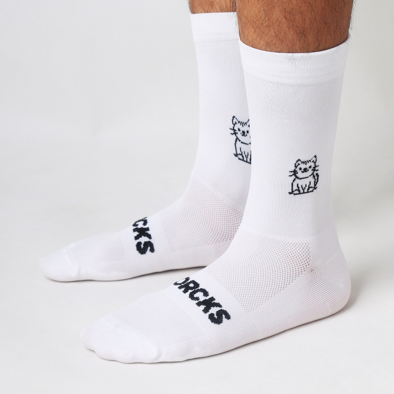Cat Pattern Cycling Socks Spri - огляд і ціна Pipe Bending Spring