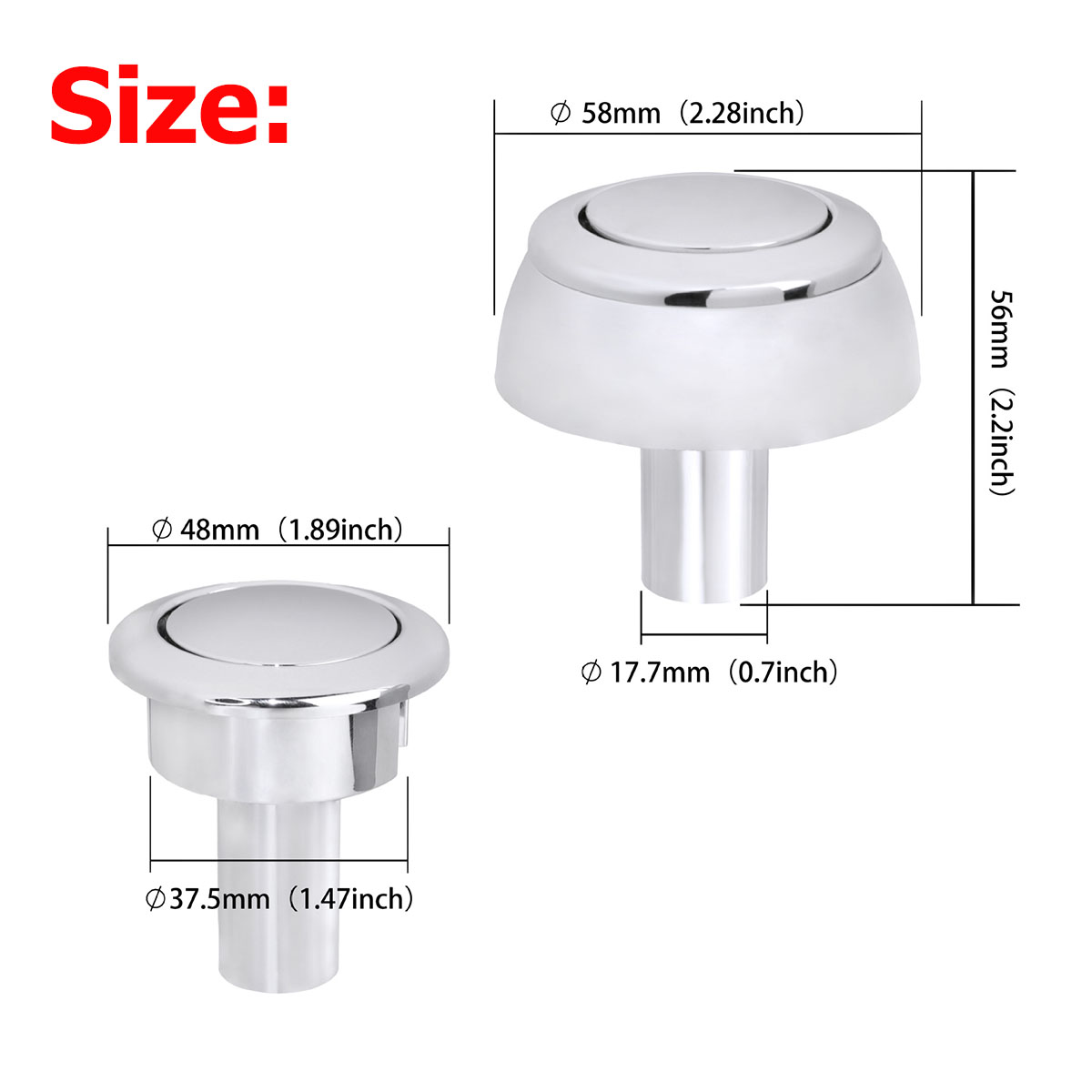 1Pcs/2Pcs 48mm Toilet Single P - огляд і ціна Toilet Fill Valve
