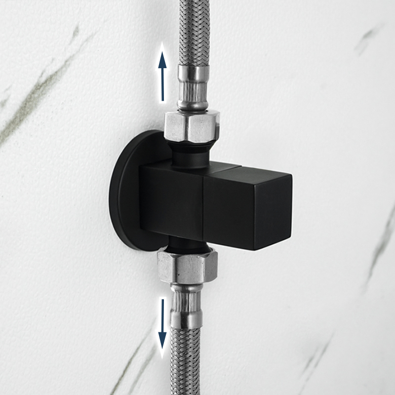 Brass Angle Valve Chrome Black - огляд і ціна Toilet Fill Valve